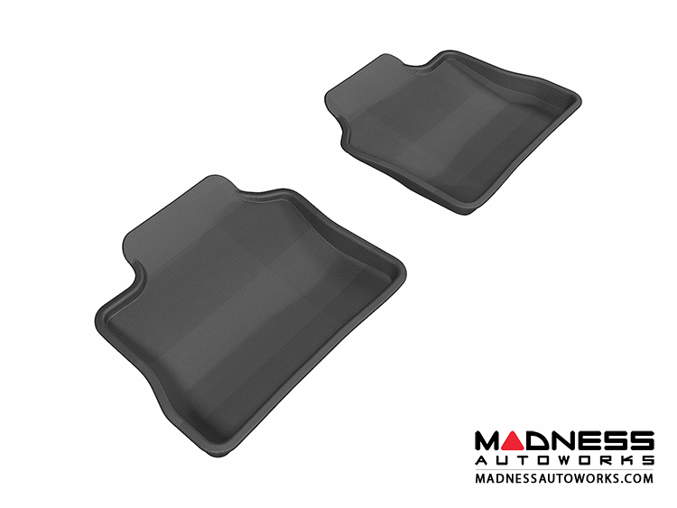 Porsche Panamera Floor Mats (Set of 2) - Rear - Black by 3D MAXpider